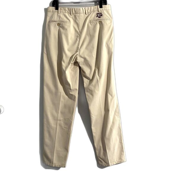 Peter Millar Crown Khaki Chino Pants Texas A&M Aggies Embroidered Men's Size 32 - Picture 4 of 7